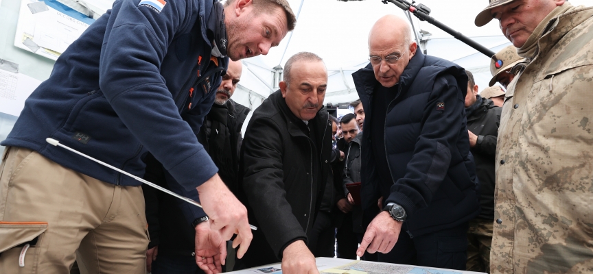 Yunan bakan Dendias, Çavuşoğlu’yla birlikte Hatay’da