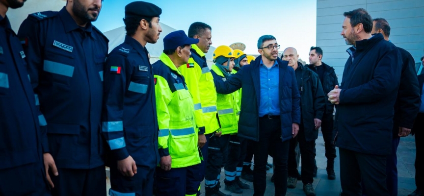 BAE Dışişleri Bakanı Al Nahyan, Kahramanmaraş'ta deprem bölgelerini ziyaret etti