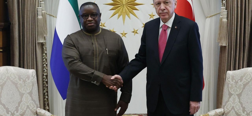 Cumhurbaşkanı Erdoğan, Sierra Leone Cumhurbaşkanı ile bir araya geldi