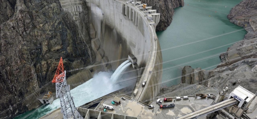 Yusufeli Barajı'nda su yüksekliği 78 metreyi aştı