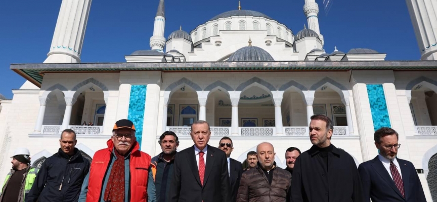 Cumhurbaşkanı Erdoğan Barbaros Hayrettin Paşa Camii'nde inceleme yaptı