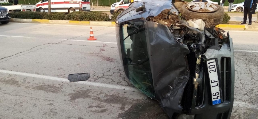 Alkollü sürücünün kullandığı otomobil takla attı: 5 yaralı