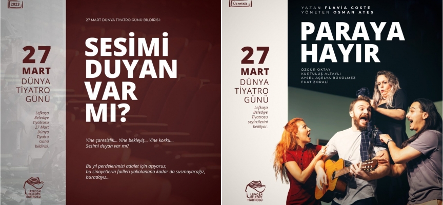 27 Mart Dünya Tiyatro Günü nedeniyle  etkinlikler düzenlenecek