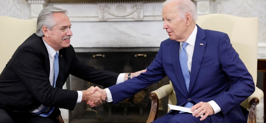 Biden, Beyaz Saray'da Arjantin Devlet Başkanı Fernandez ile görüştü