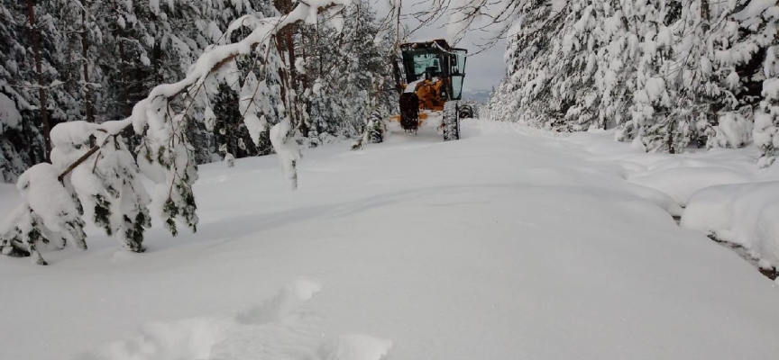 Kastamonu'da 52 köy yolu ulaşıma kapandı