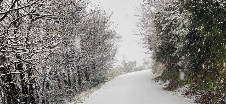 Tokat’ta Çamiçi Yaylası’na Bahar Karı