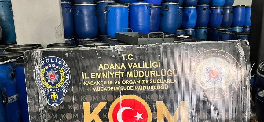 Adana'da 14 bin 300 litre kaçak akaryakıt ele geçirildi