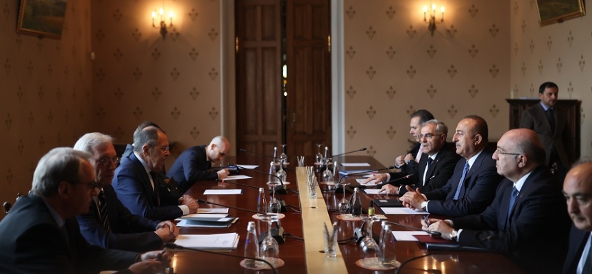 TC Dışişleri Bakanı Çavuşoğlu, Rus mevkidaşı Lavrov ile görüştü