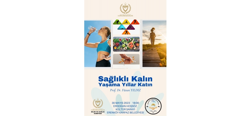 “Sağlıklı Kalın Yaşama Yıllar Katın” konulu seminerin üçüncüsü Erenköy Karpaz Belediyesi’nde yapılıyor