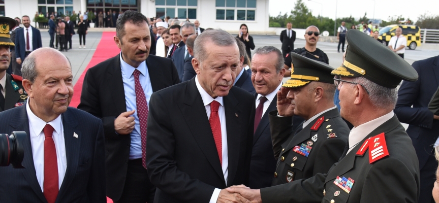 Türkiye Cumhuriyeti Cumhurbaşkanı Erdoğan KKTC’den ayrıldı