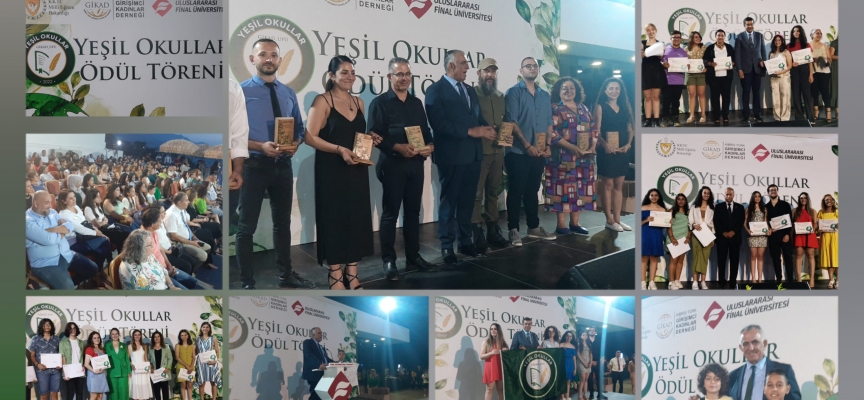 “Yeşil Okullar Projesi” kapsamında dereceye giren okullar düzenlenen törenle açıklandı