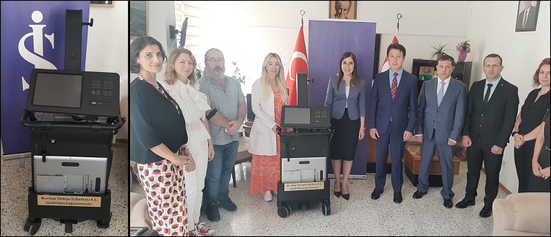 Türkiye İş Bankası, Girne Dr. Akçiçek Hastanesine mobil dijital röntgen cihazı  sağladı