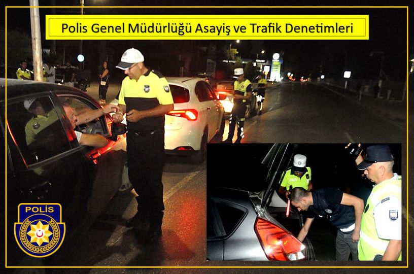 Gazimağusa, Girne ve Güzelyurt’ta asayiş ve trafik denetimi… Toplam 2 bin 667 sürücü kontrol edildi, 425 sürücü rapor edildi