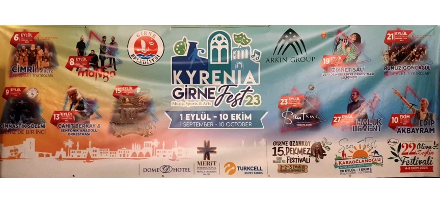 “Arkın Group Girne Fest 23” 40 gün boyunca Girne bölgesindeki tüm festivalleri tek çatı altına toplayacak