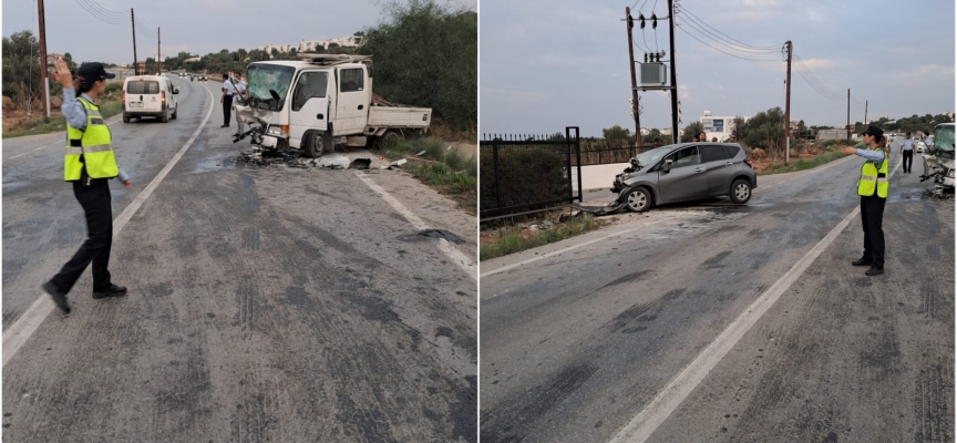 Girne-Tatlısu anayolunda kaza: 5 yaralı