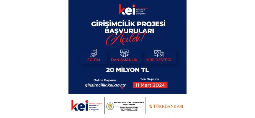 KKTC’ye Girişimcilik Desteği: KEİ Ofisi’nden 20 Milyon TL finansman