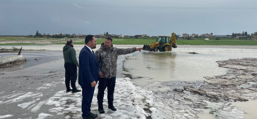 Bakan Çavuş, Gazimağusa Maraş, Alaniçi ile Yıldırım köylerinde incelemelerde bulundu