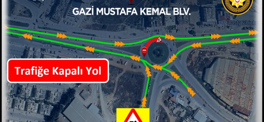 Polisten sürücülere uyarı:Gazimağusa’da Gazi Mustafa Kemal Bulvarı üzerinde yol çalışması yapılacak