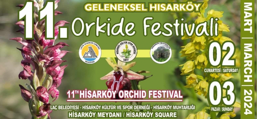 11. Hisarköy Orkide Festivali 2-3 Mart’ta  yapılacak