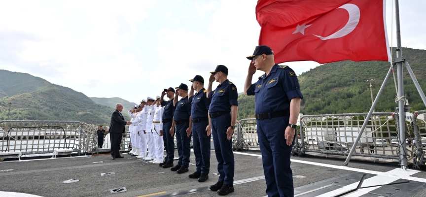 Doğu Akdeniz’de icra edilen Denizkurdu Tatbikatı seçkin gözlemci günü başladı