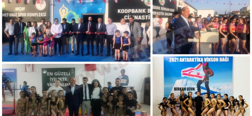 ‘Akçay Mehmet Erge Spor Kompleksi’, ‘Koopbank Birkan Uzun Cimnastik Salonu’ düzenlenen törenle açıldı