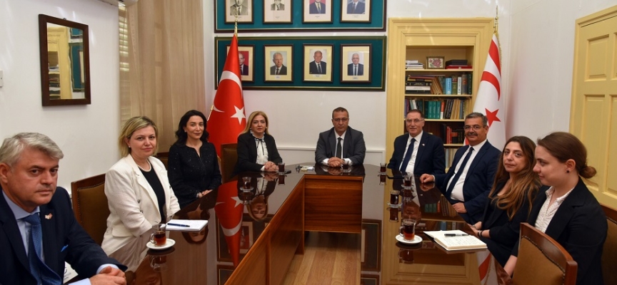 Türkiye Kamu Başdenetçisi Malkoç ile Azerbaycan İnsan Hakları Komiseri Aliyeva, Başsavcı Altıncık ile Barolar Birliği Başkanı Esendağlı’yı ziyaret etti