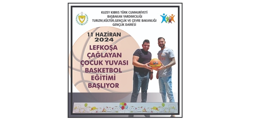 Çağlayan Çocuk Yuvasında basketbol eğitimi