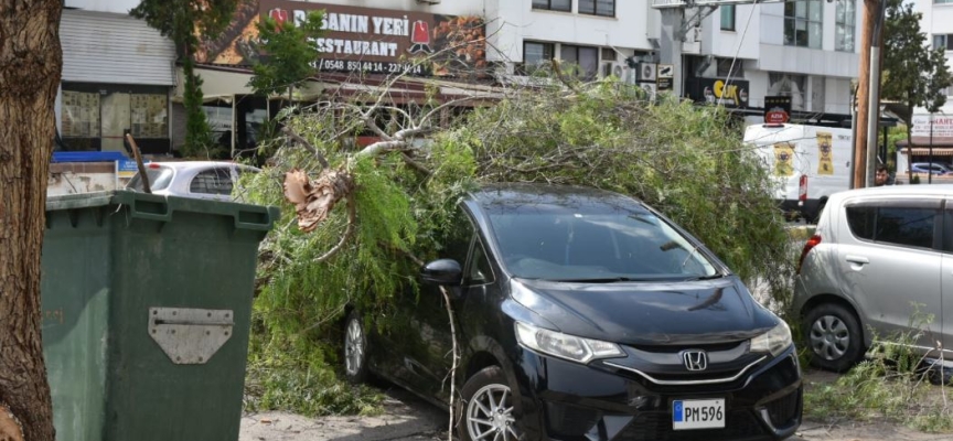 Kısa süreli şiddetli yağış hasara neden oldu