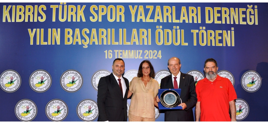 Cumhurbaşkanı Tatar, KTSYD Yılın Başarılıları Ödül Töreni’nde konuştu: “Spor yazarları, sporun gelişmesine katkı yapıyor”