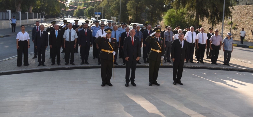 20 Temmuz Barış Harekatı 50’nci Yıl dönümü… Şehitler Anıtına çelenk sunuldu