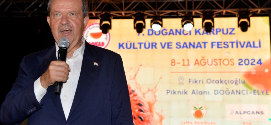 Cumhurbaşkanı Ersin Tatar, 7. Doğancı Karpuz Kültür ve Sanat Festivali’ne katıldı