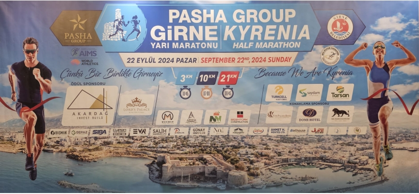 Pasha Group Girne Yarı Maratonu 22 Eylül’de yapılacak