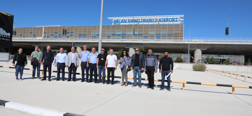 Ercan Havalimanı’ndaki trafik akışının rahatılması için çalışmalar başladı. .. Karavezirler:’Ercan’daki düzenlemeler kısa vadede hayata geçecek’