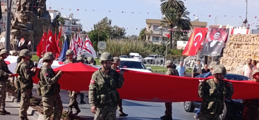 Gazimağusa’da 29 Ekim Cumhuriyet Bayramı törenlerle kutlandı