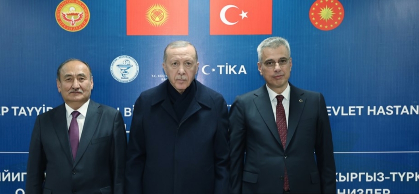 Erdoğan ve Tatar Bişkek Kırgız-Türk Dostluk Devlet Hastanesi’nin açılışına katıldı