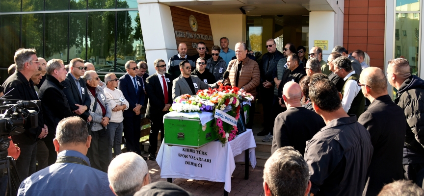 Fevzi Beyar son yolculuğuna uğurlanıyor… Beyar için Kıbrıs Türk Spor Yazarları Derneği’nde tören düzenlendi