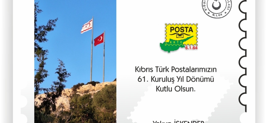 Kıbrıs Türk Postaları 61. yılını kutluyor