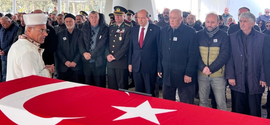 Cumhurbaşkanı Ersin Tatar, Kıbrıs Barış Harekatı Gazisi Mustafa Zorlu’nun cenaze törenine katıldı