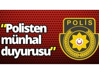 Polis’ten Sivil Hizmet Görevlisi münhal duyurusu