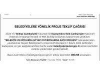 Türkiye’nin Lefkoşa Büyükelçiliği’nden Belediyelere yönelik proje teklif çağrısı