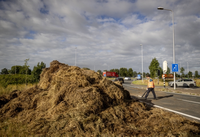 Hollanda’da emisyon kararına karşı çiftçilerin yol kapatma eylemleri sürüyor