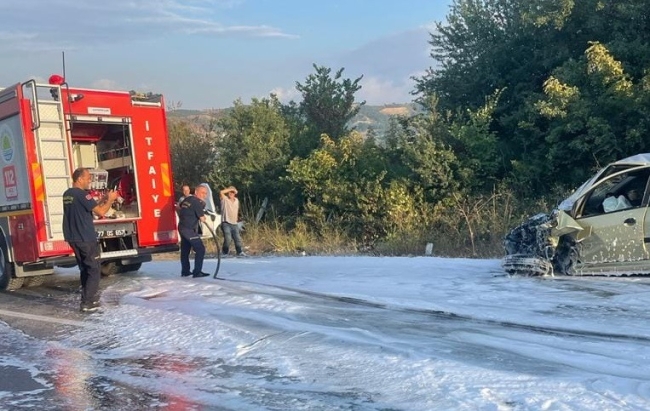 Yalova'da zincirleme trafik kazası: 5 yaralı