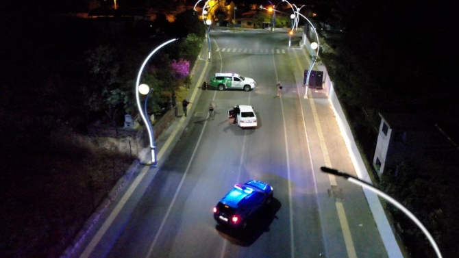 Siirt’te fıstık hırsızlığına karşı termal kameralı dronla önlem