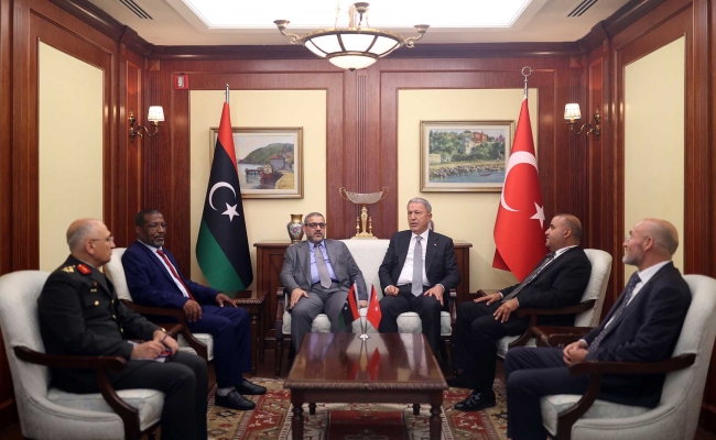 Milli Savunma Bakanı Hulusi Akar Libya Yüksek Devlet Konseyi Başkanı Halid Ammar el-Mişri ile görüştü