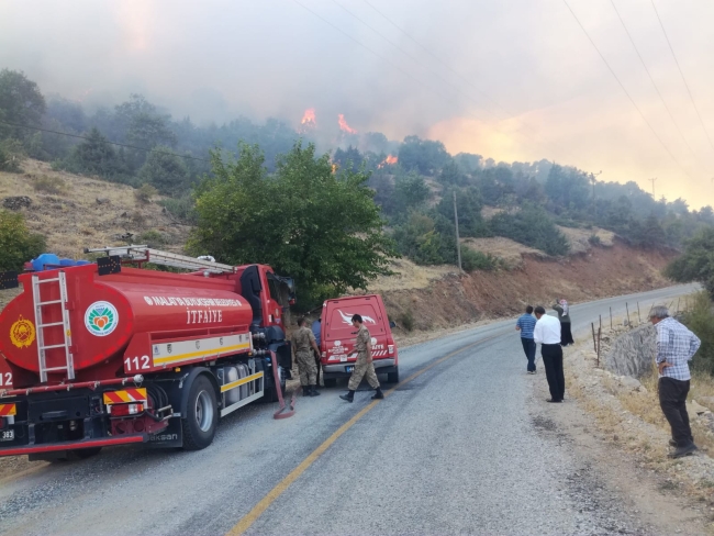 Malatya'da orman yangını: 150 dönüm alan zarar gördü