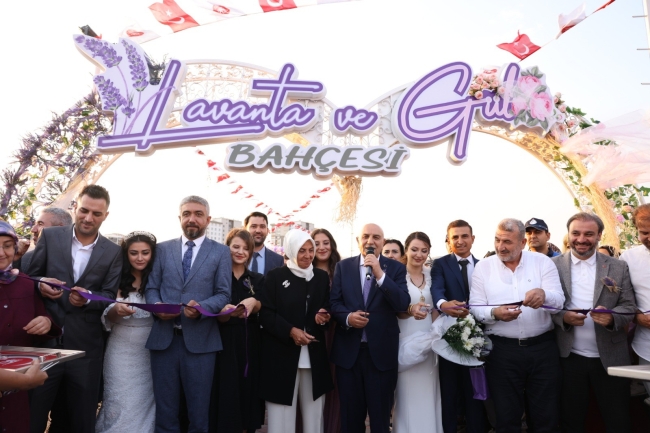 Keçiören’de lavanta ve gül bahçesi açıldı