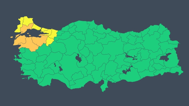 11 il için 'turuncu' ve 'sarı' uyarı: Gök gürültülü sağanak geliyor