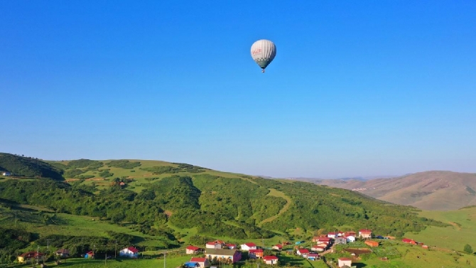 Ordu'da turizmi canlandırmak için balon uçuşu denendi