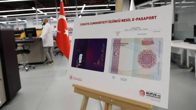 Yerli ve milli pasaportun üretimi başladı