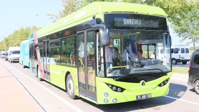 İlk ultra hızlı şarj özelliğine sahip elektrikli otobüsler TEKNOFEST'te kullanılıyor